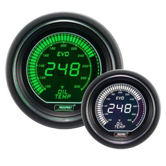 Prosport Evo Electrical Oil Temperature Gauge - Green/White