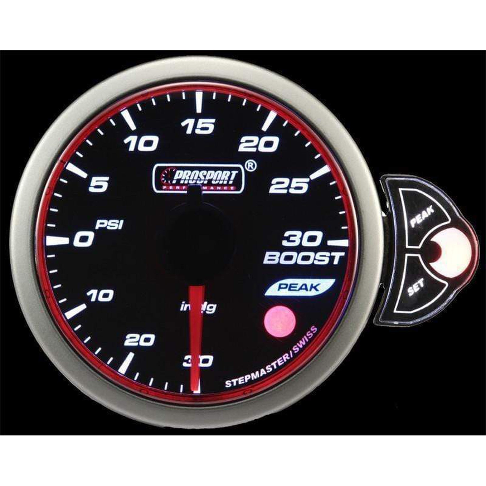 Prosport Halo Series 52m Boost Gauge