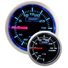 Prosport Performance 52mm Electrical Boost Gauge - Blue/White