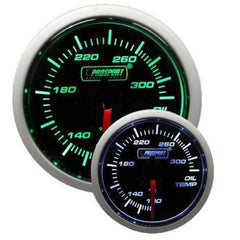Prosport Performance 52mm Oil Temp Gauge - Green/White