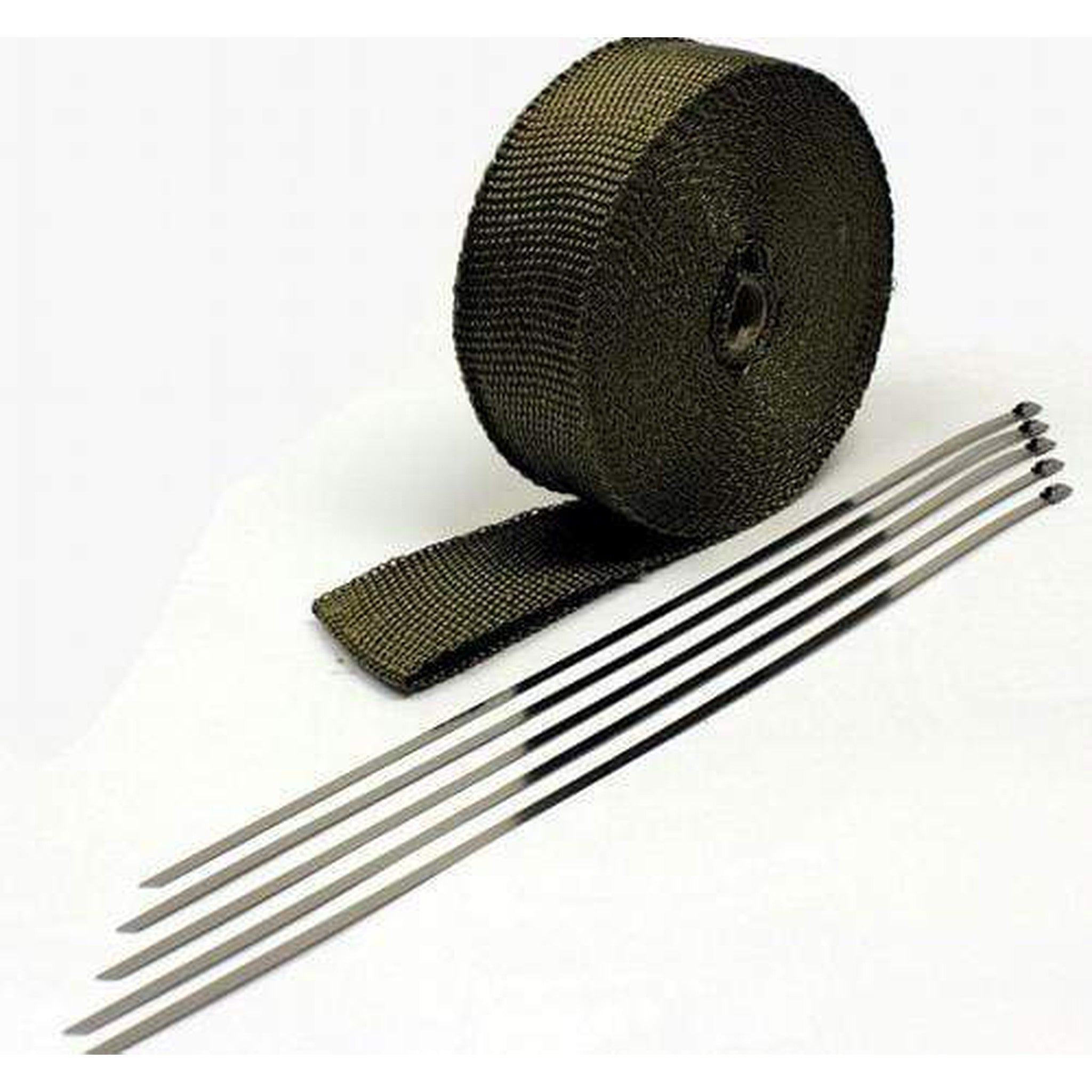 Prosport Titanium Header Wrap-2in Wide x 50 Ft. With Ties