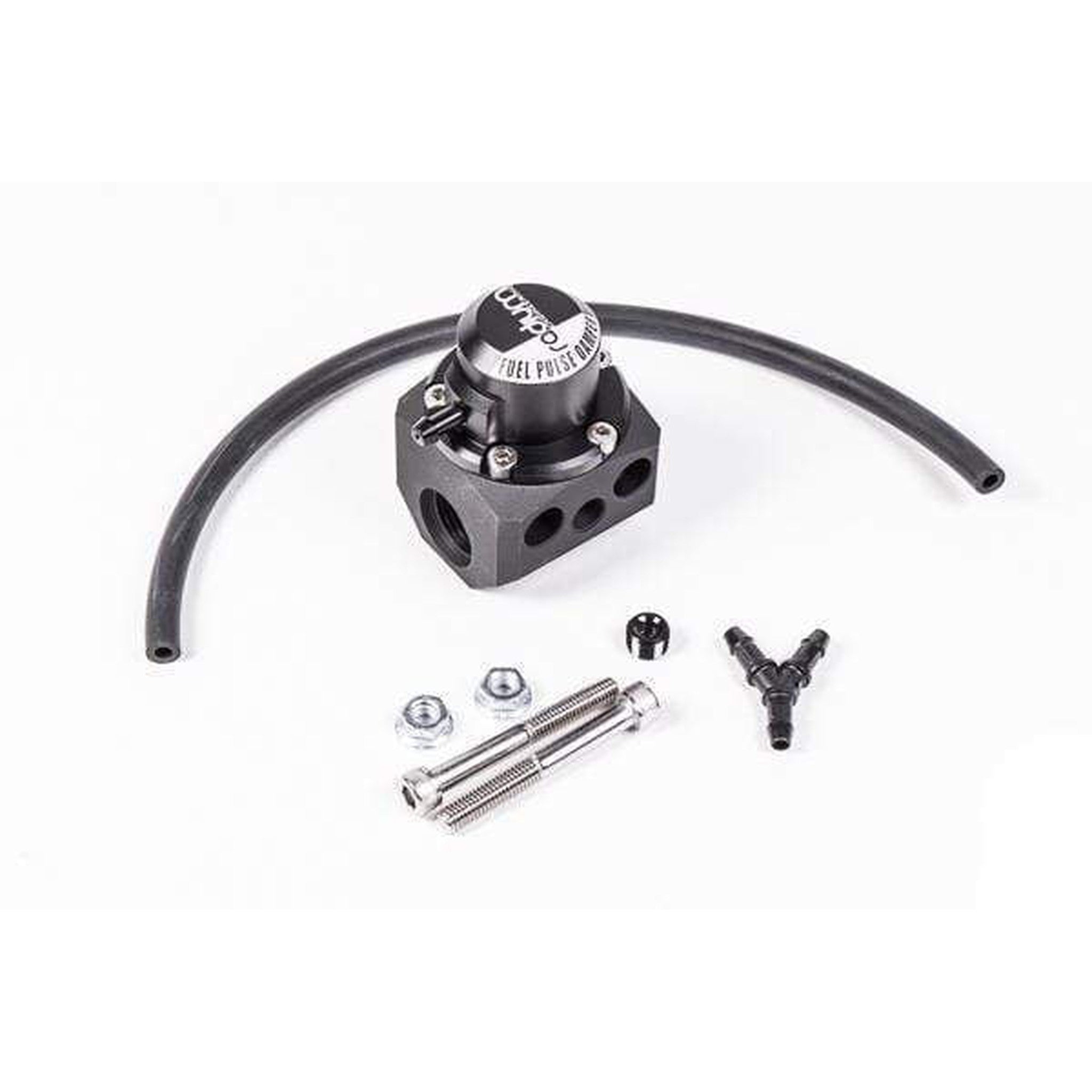 Radium Engineering Fuel Rail In Line Extra Range Pulse Damper 6AN