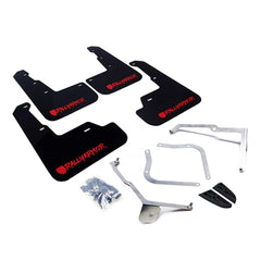 Rally Armor Black Mud Flap Red Logo (Altered Font) Subaru WRX / STI Sedan 2015-2021