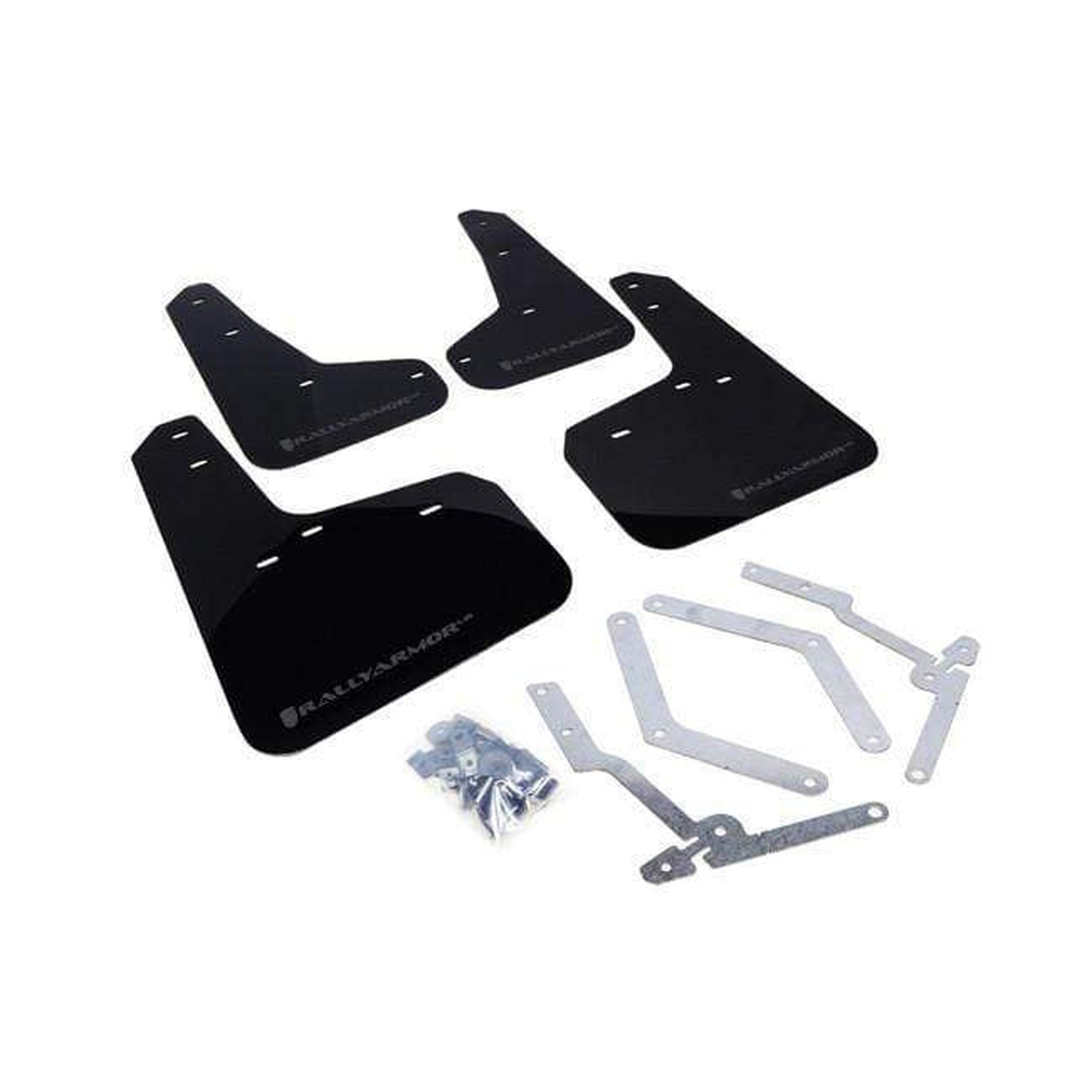 Rally Armor Black Mud Flap w/ Grey Logo Ford Focus ST 2013-2018 / RS 2016-2018