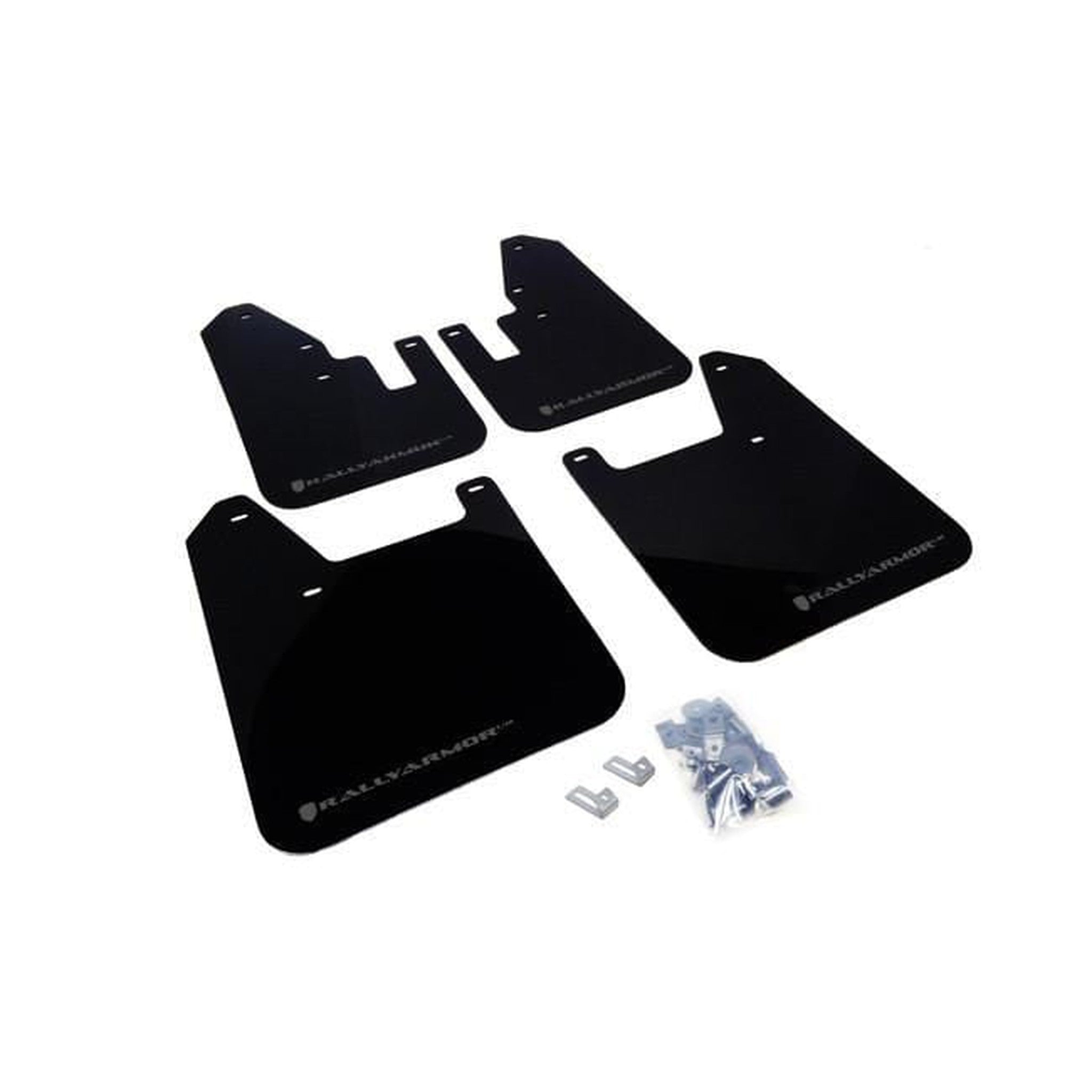 Rally Armor Black Mud Flap w/ Grey Logo Subaru Forester 1998-2002