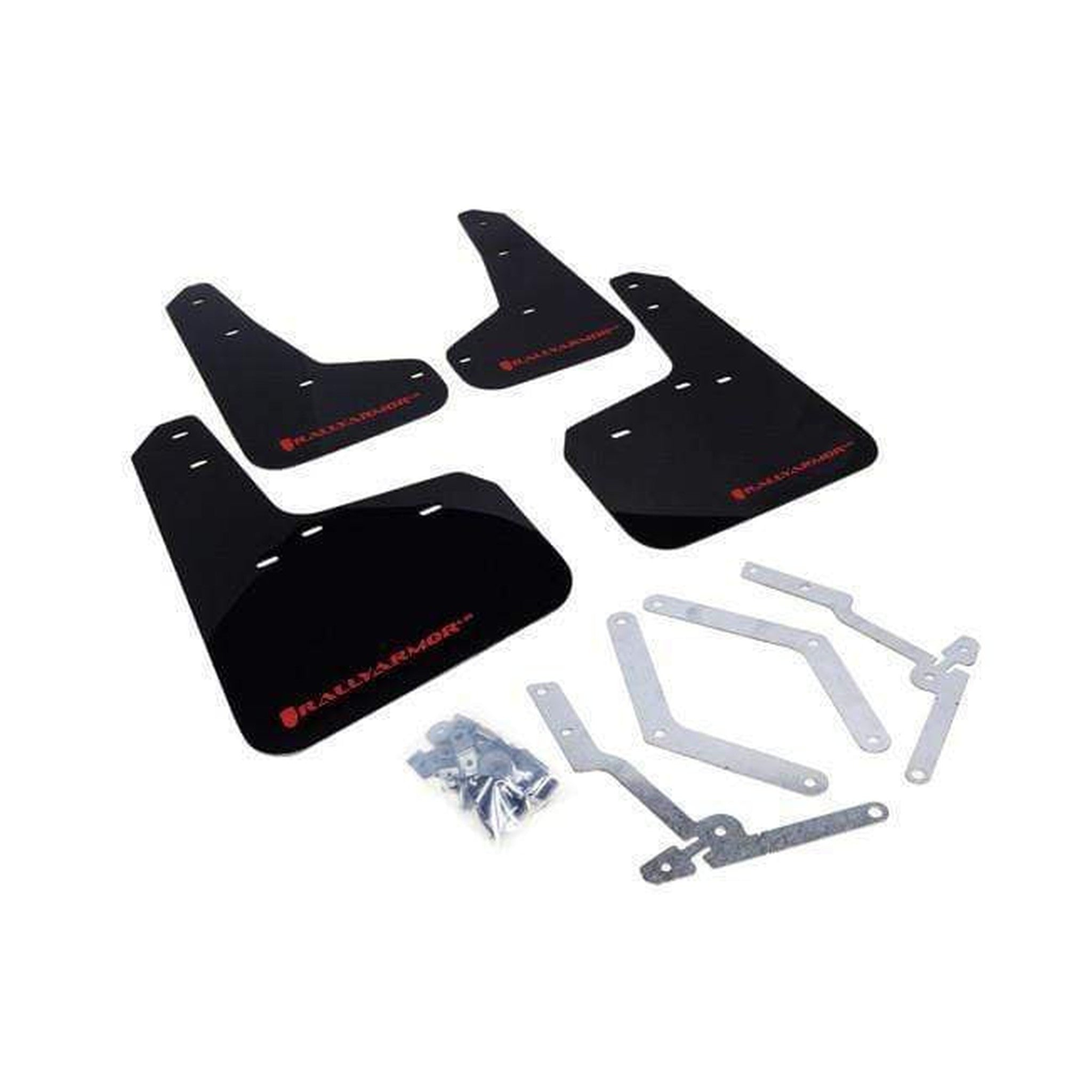 Rally Armor Black Mud Flap w/ Red Logo Ford Focus ST 2013-2018 / Focus RS 2016-2018