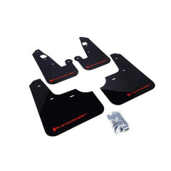 Rally Armor Black Mud Flap w/ Red Logo Mitsubishi Lancer 2007-2015