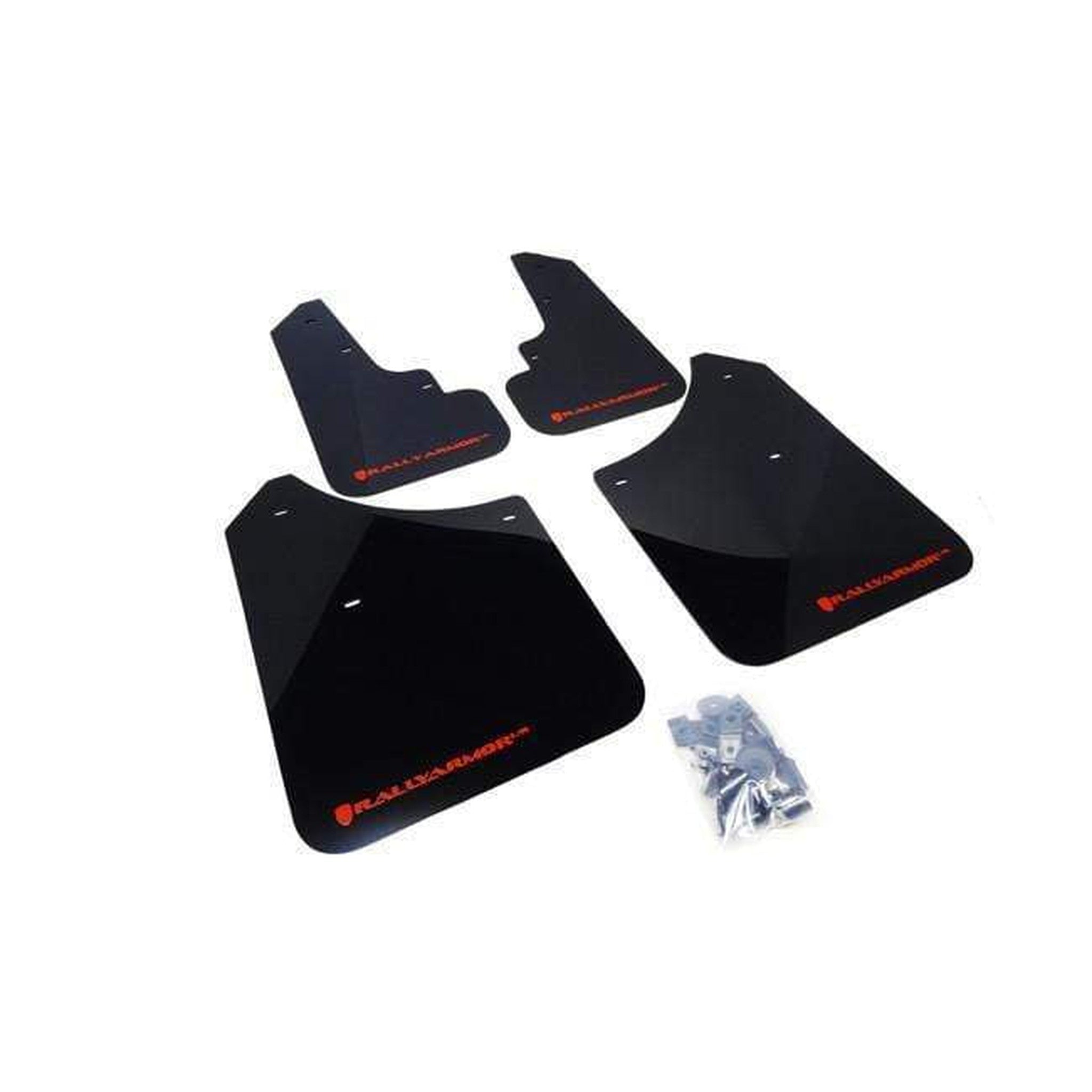 Rally Armor Black Mud Flap w/ Red Logo Subaru Forester 2003-2008