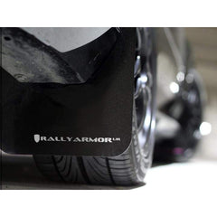Rally Armor Black Mud Flaps w/ White Logo 2012-2016 Subaru Impreza Hatch and Sedan | MF22-UR-BLK/WH