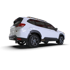 Rally Armor Black UR Mud Flaps w/ Blue Logo 2022-2024 Subaru Forester / Forester Wilderness | MF82-UR-BLK/BL