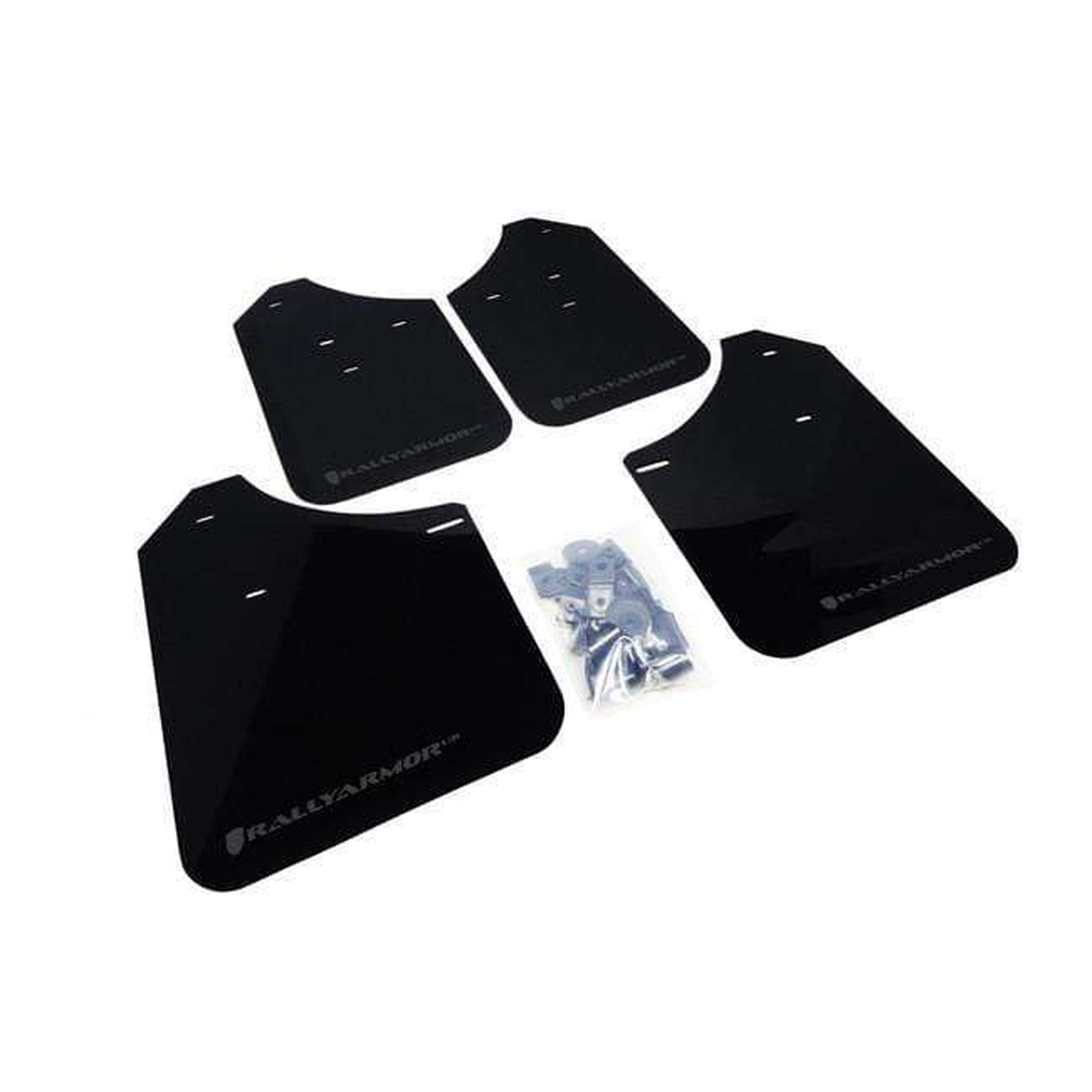 Rally Armor Black w/ Grey Logo Urethane Mud Flaps Subaru WRX / STI 2002-2007