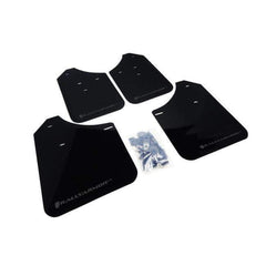 Rally Armor Black w/ Grey Logo Urethane Mud Flaps Subaru WRX / STI 2002-2007
