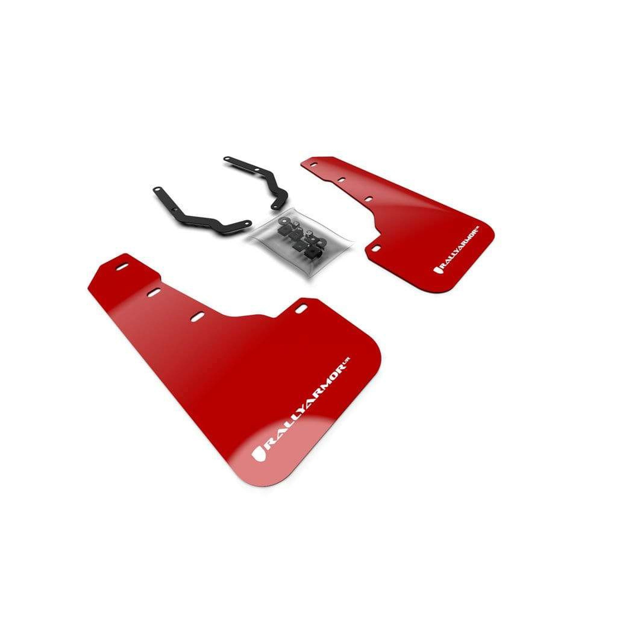 Rally Armor Red UR Mud Flap w/ White Logo (Front Only) Subaru Crosstrek Lift/AT 2018-2019