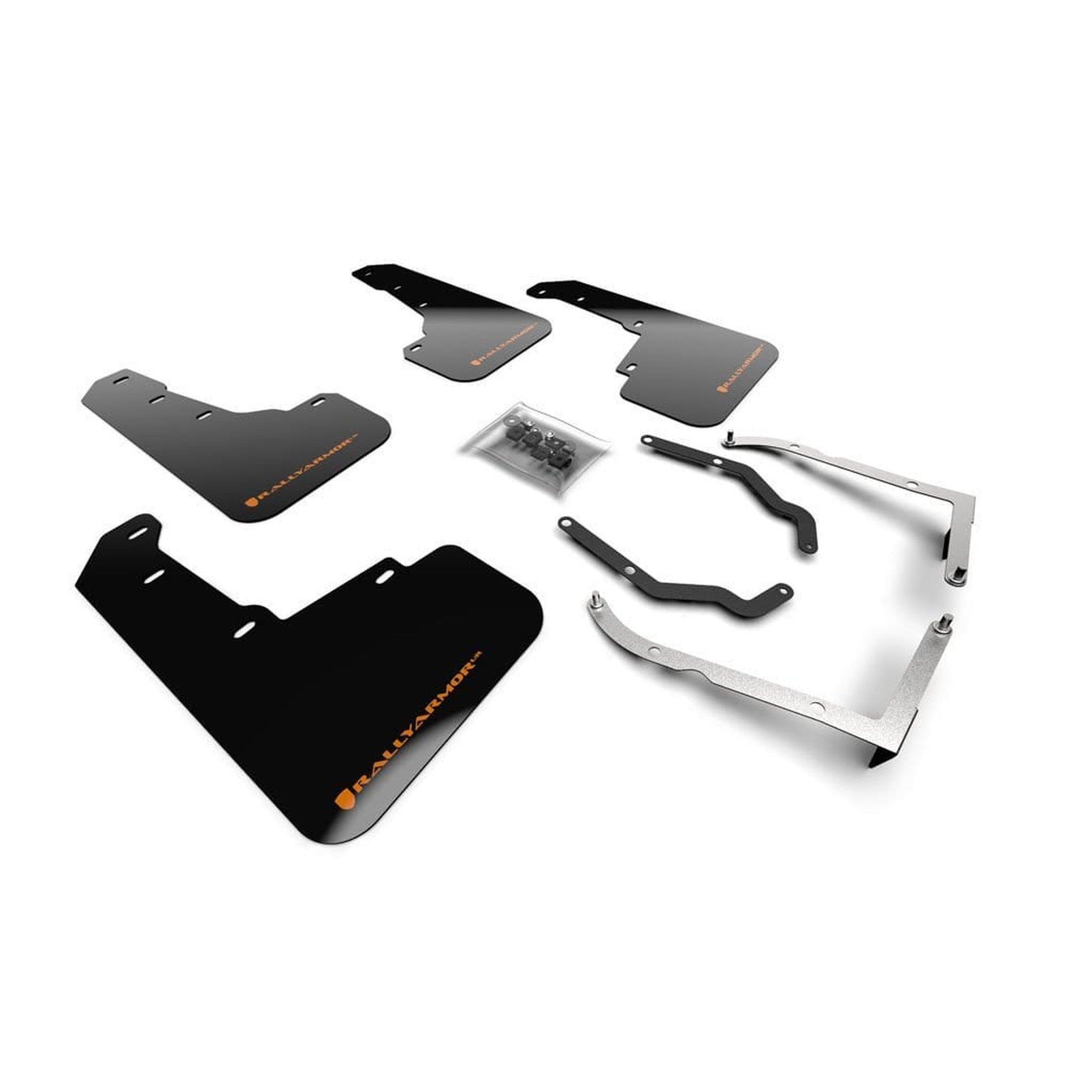 Rally Armor UR Black Mud Flap w/ Orange Logo Subaru XV Crosstrek Lift/AT 2018-2019