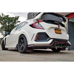 Rally Armor UR Black Mud Flap w/ Red Logo Honda Civic Type-R 2017-2020