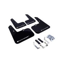 Rally Armor UR Black Mud Flap w/ White Logo Hyundai Veloster 2012-2015