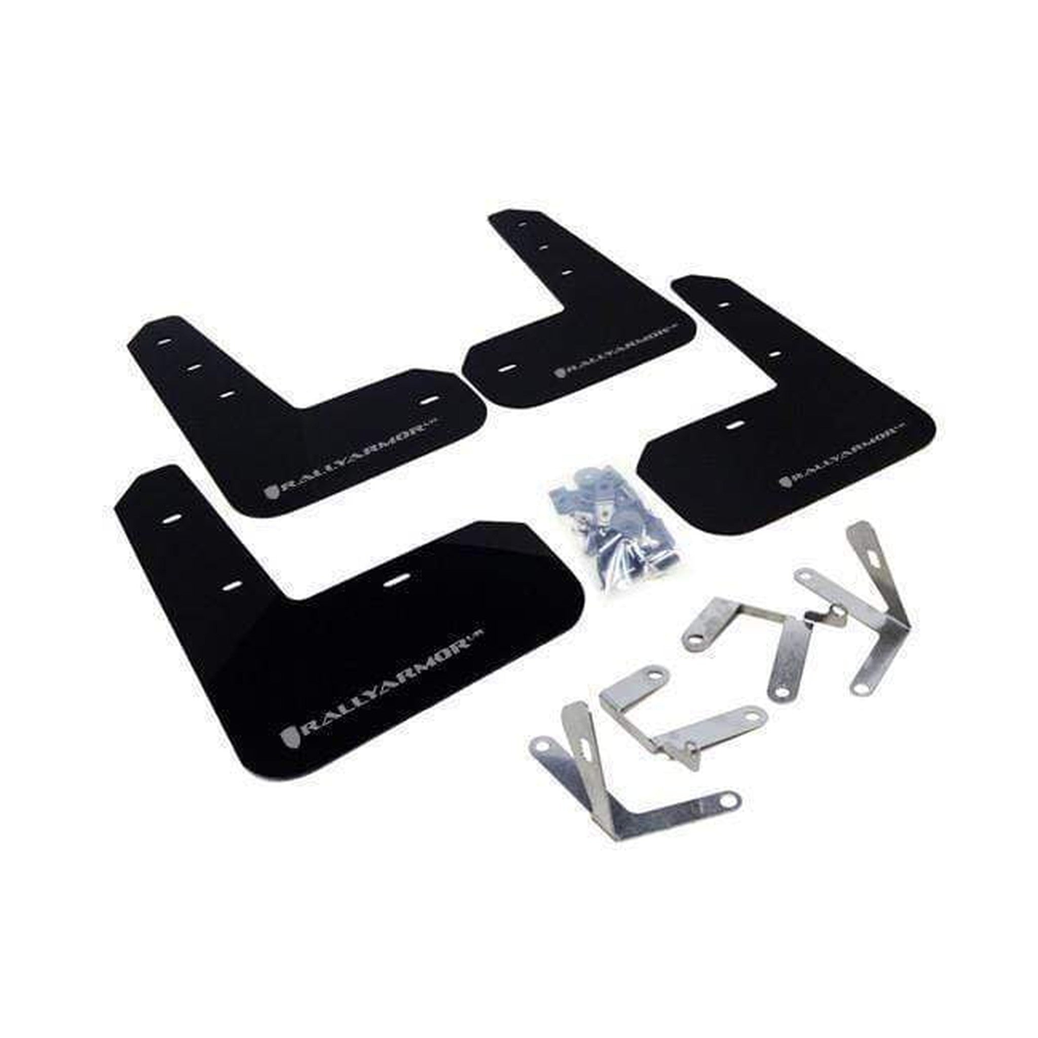 Rally Armor UR Black Mud Flaps w/ Grey Logo Scion FR-S 2013-2016 / Subaru BRZ 2013-2020 | MF23-UR-BLK/GRY