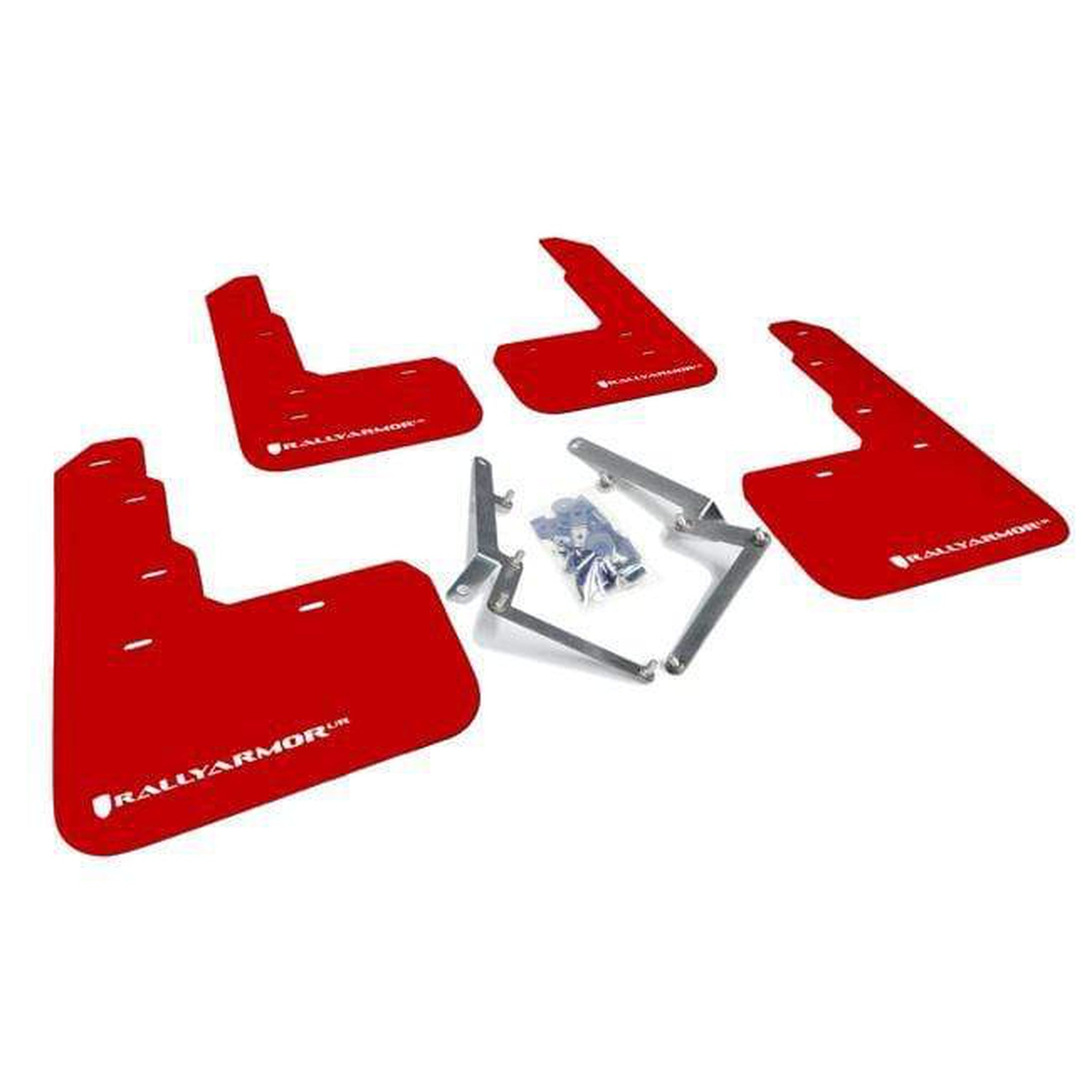 Rally Armor UR Red Mud Flap w/ White Logo Honda Civic Type-R 2017-2020