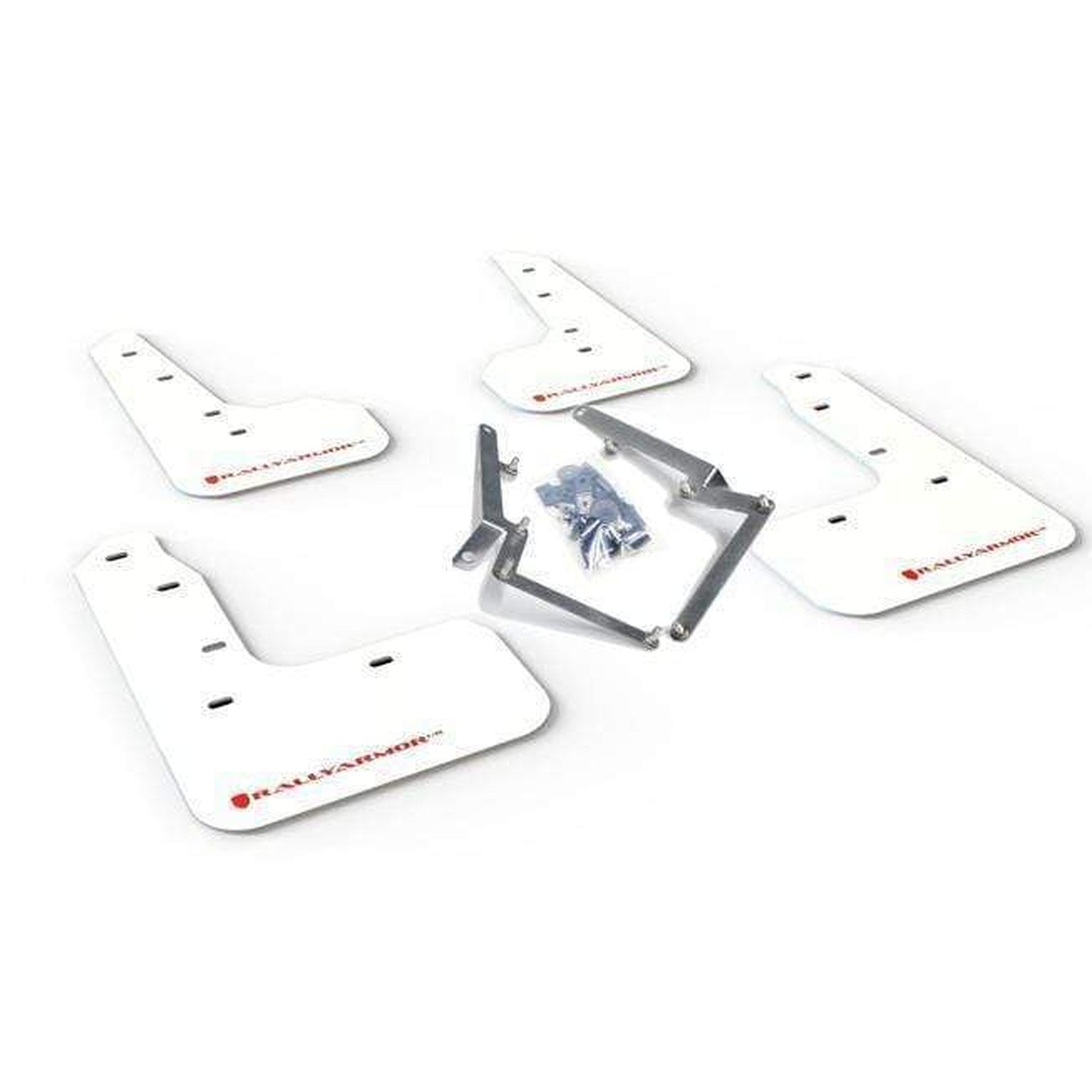 Rally Armor UR White Mud Flap w/ Red Logo Honda Civic Sport Touring & Hatch 2017-2020