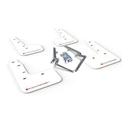 Rally Armor UR White Mud Flap w/ Red Logo Honda Civic Sport Touring & Hatch 2017-2020