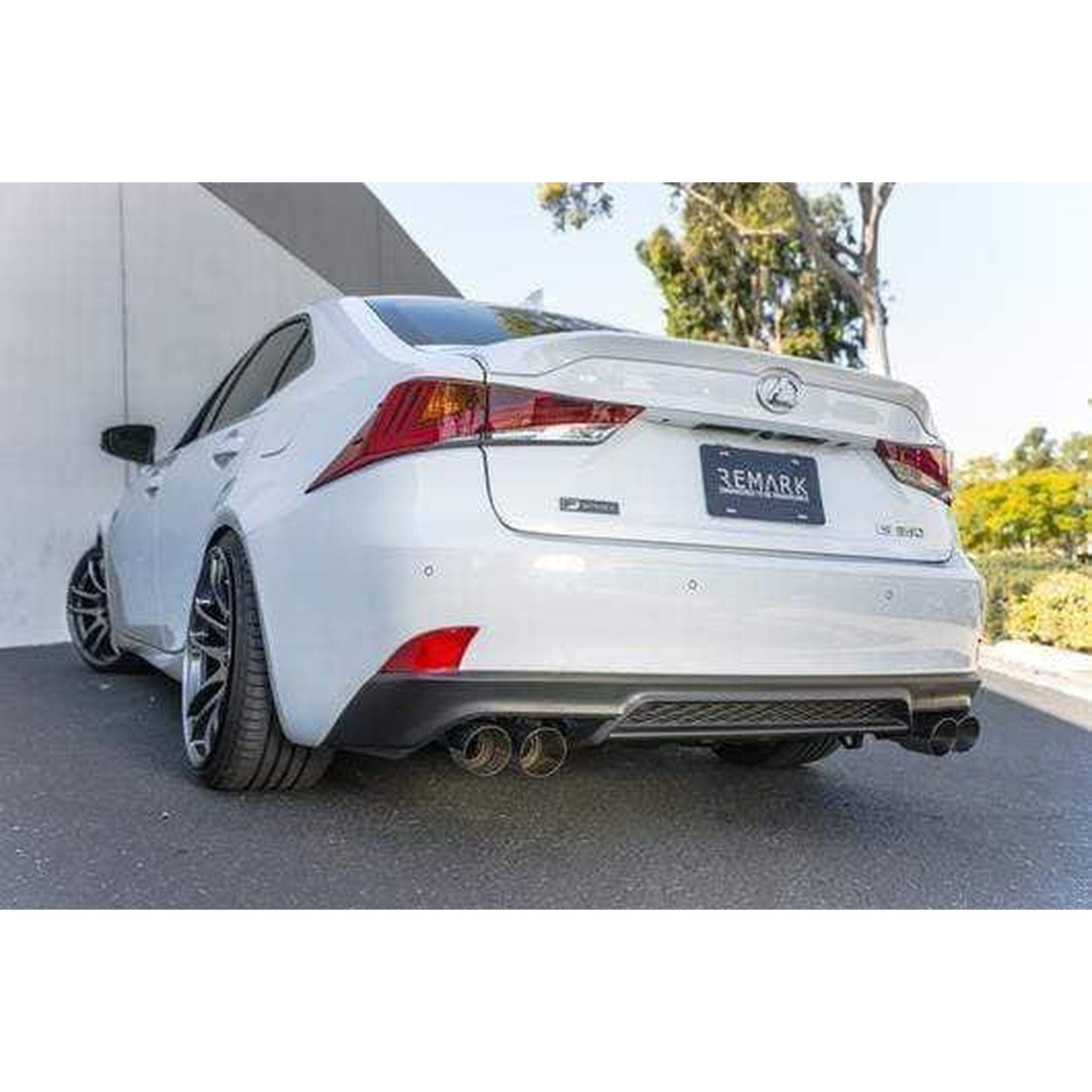 Remark Axleback Exhaust Burnt Stainless Double Wall Tips Lexus IS200t / IS300 / IS350 17-20 | RO-TTE3-D