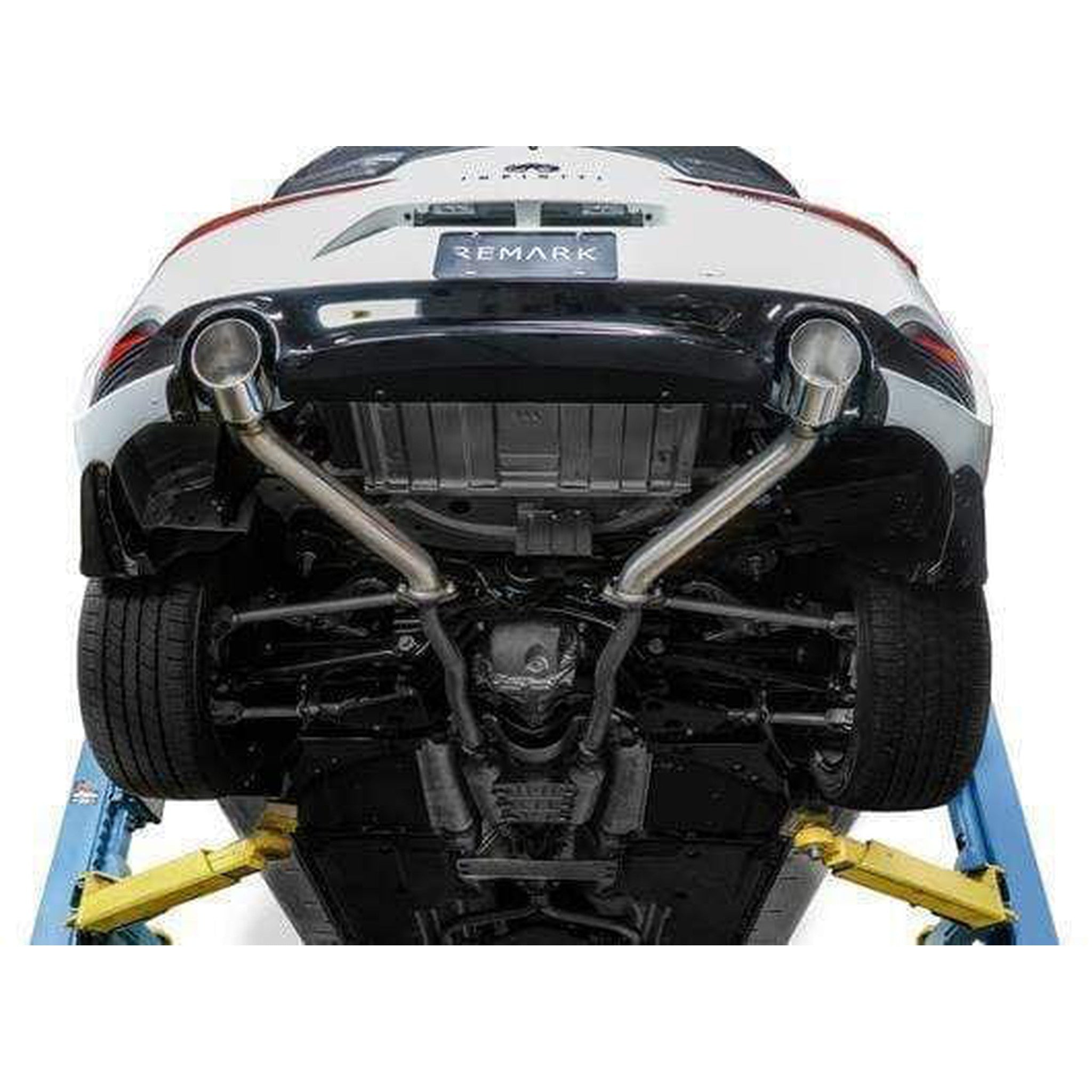 Remark Axleback Exhaust Stainless Steel Double Wall Tip Infiniti Q60 2017-2022 | RO-TSQ6-D