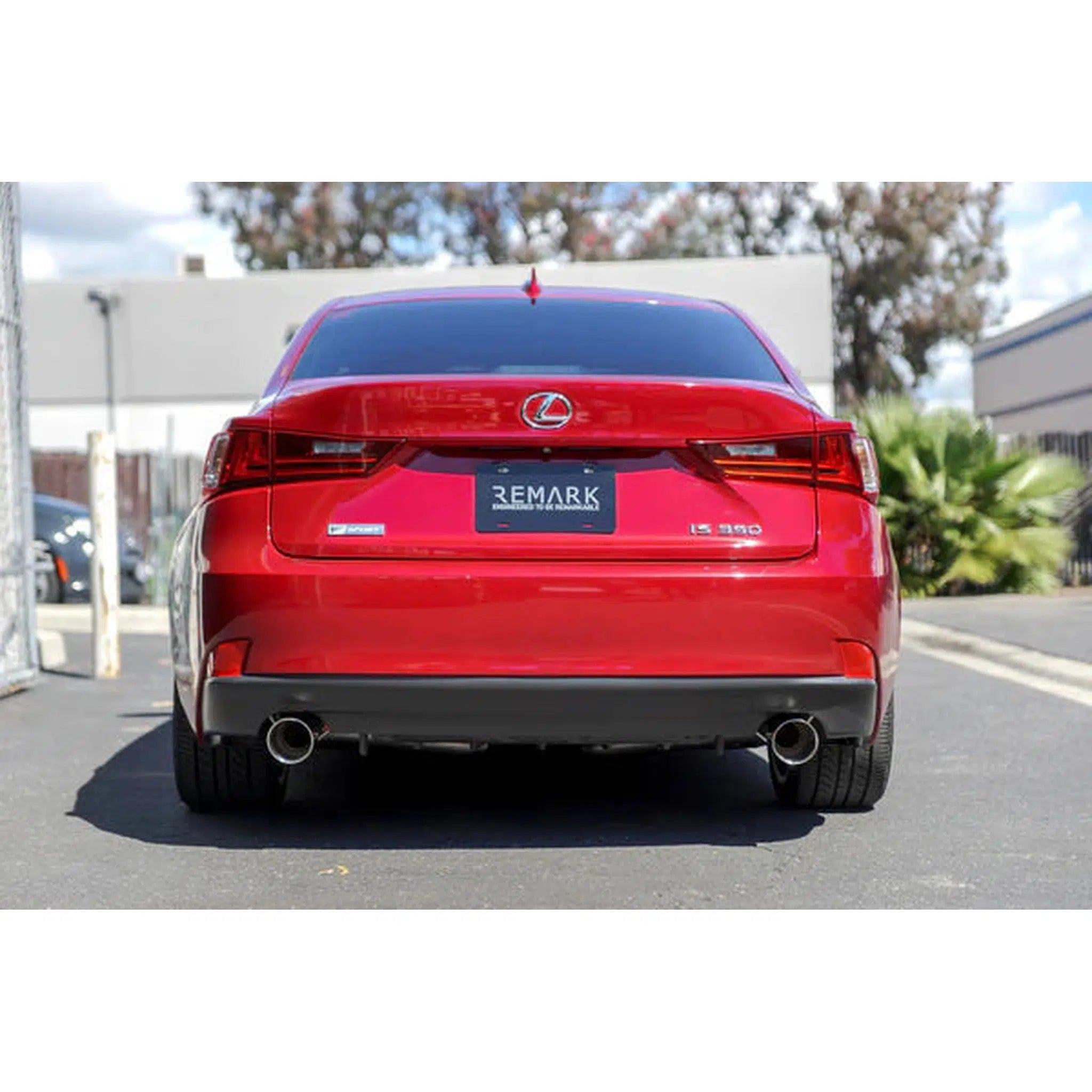 Remark Axleback Exhaust w/Burnt Stainless Single Wall Tip Lexus IS200t / IS250 / IS300 / IS350 2014-2016 | RO-TTE2-S