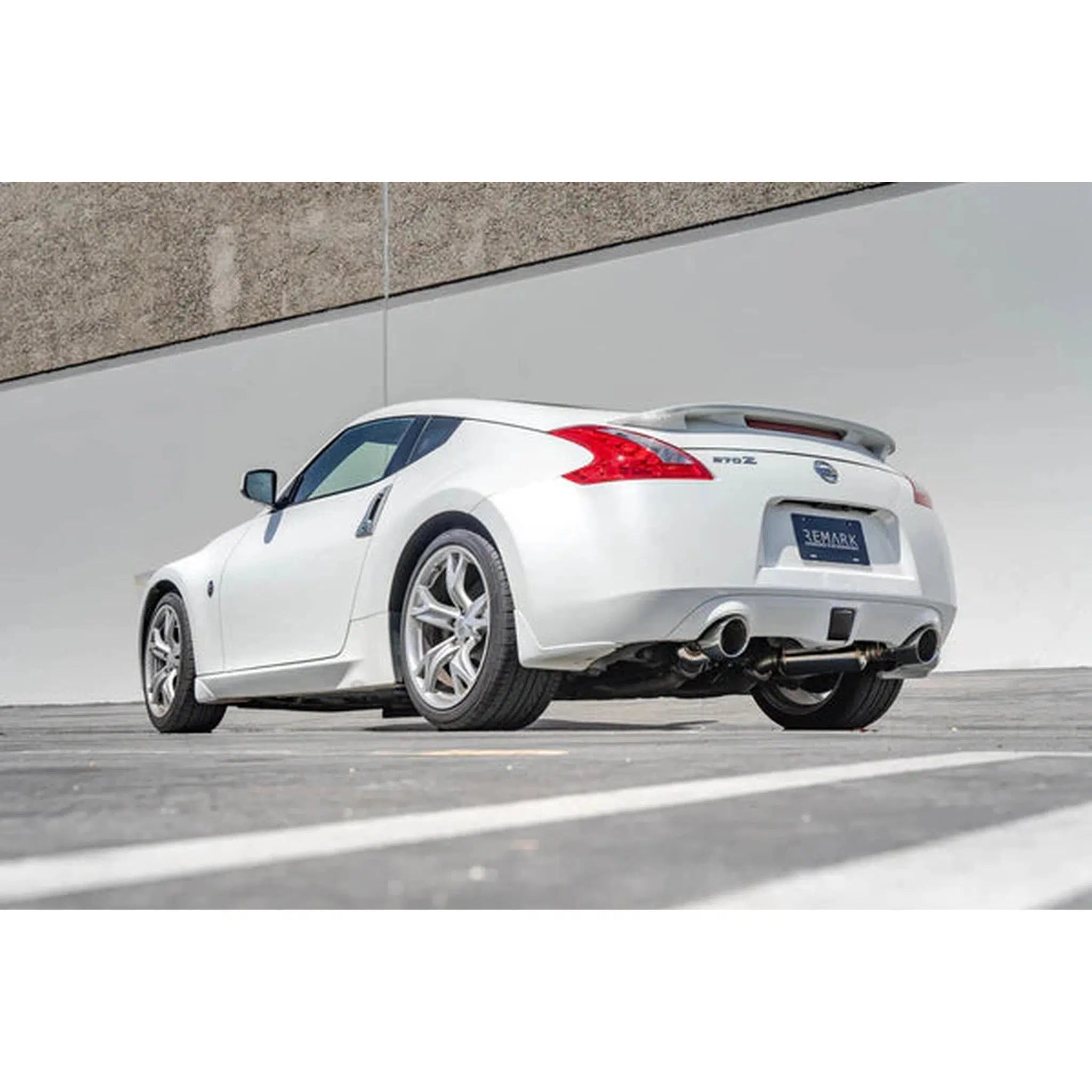 Remark Axleback V1 Exhaust Burnt Stainless Double Wall Tip Nissan 370z 2009-2020 | RO-TT34-D