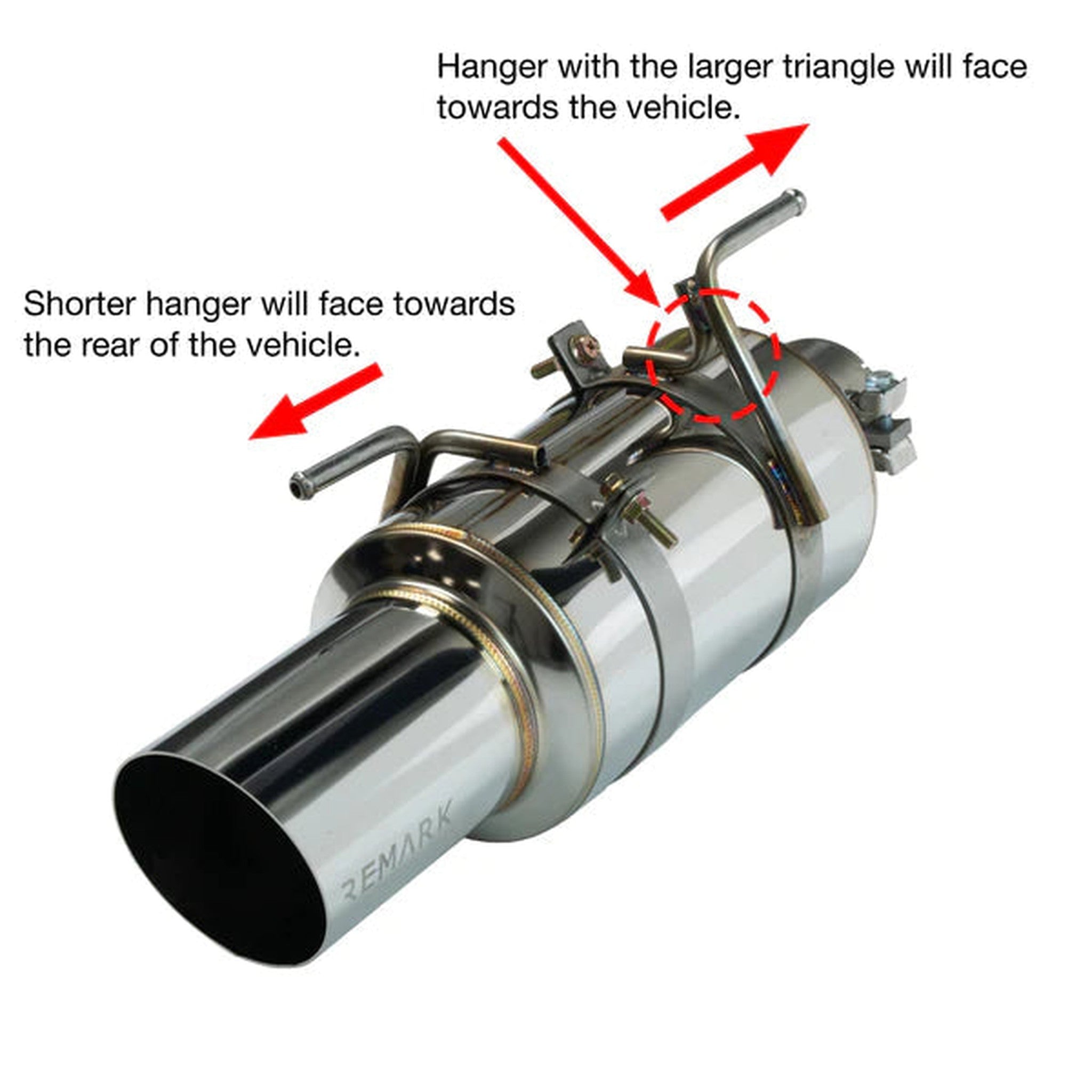 Remark R1-Spec Cat Back Exhaust Stainless Steel Muffler Subaru WRX 2011-2014 / STI 2008-2014 Hatchback | RK-C1076S-02