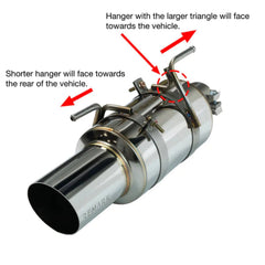 Remark R1-Spec Cat Back Exhaust Titanium Muffler Subaru WRX 2011-2014 / STI 2008-2014 Hatchback | RK-C1076S-02T