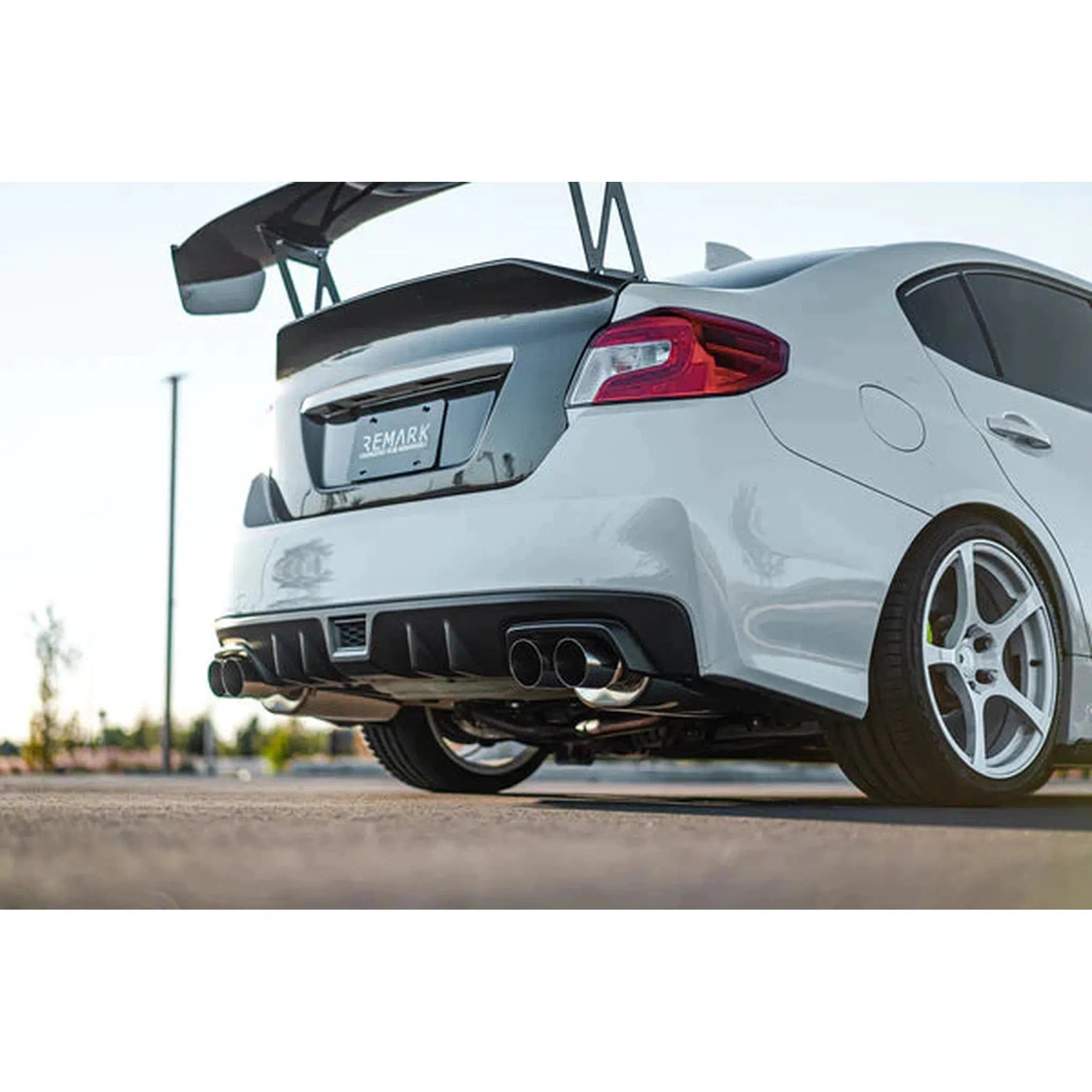 Remark WRX / STI 2015-2021 Muffler Axleback Exhaust Stainless Double Wall 3.5in Tips Subaru | RO-TSVA-DM