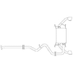 Revel Medallion Touring-S Cat Back Exhaust Single Canister/ Dual Tip Scion FR-S 2013-2016 / Subaru BRZ 2013-2020 / Toyota FT-86 2017-2020 (T70166R)