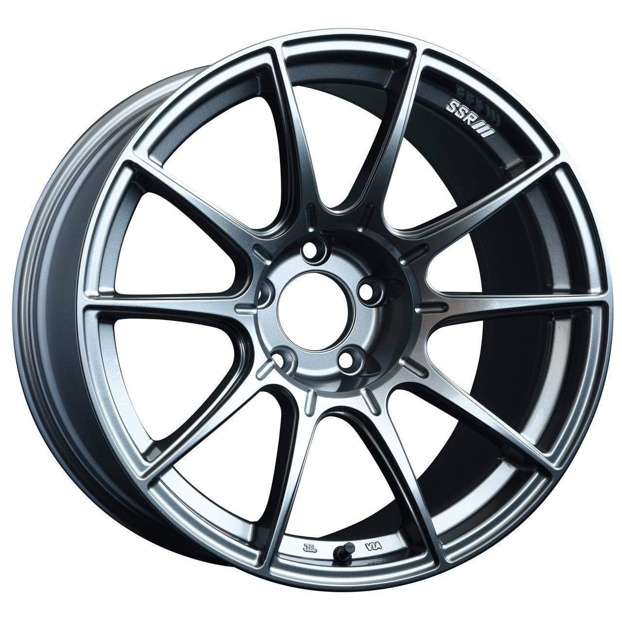 SSR GTX01 18x7.5 5x114.3 53mm Offset Dark Silver Wheel