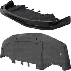 Seibon SS Style Carbon Fiber Front Lip Spoiler Nissan GTR 2009-2011 | FL0910NSGTR-SS