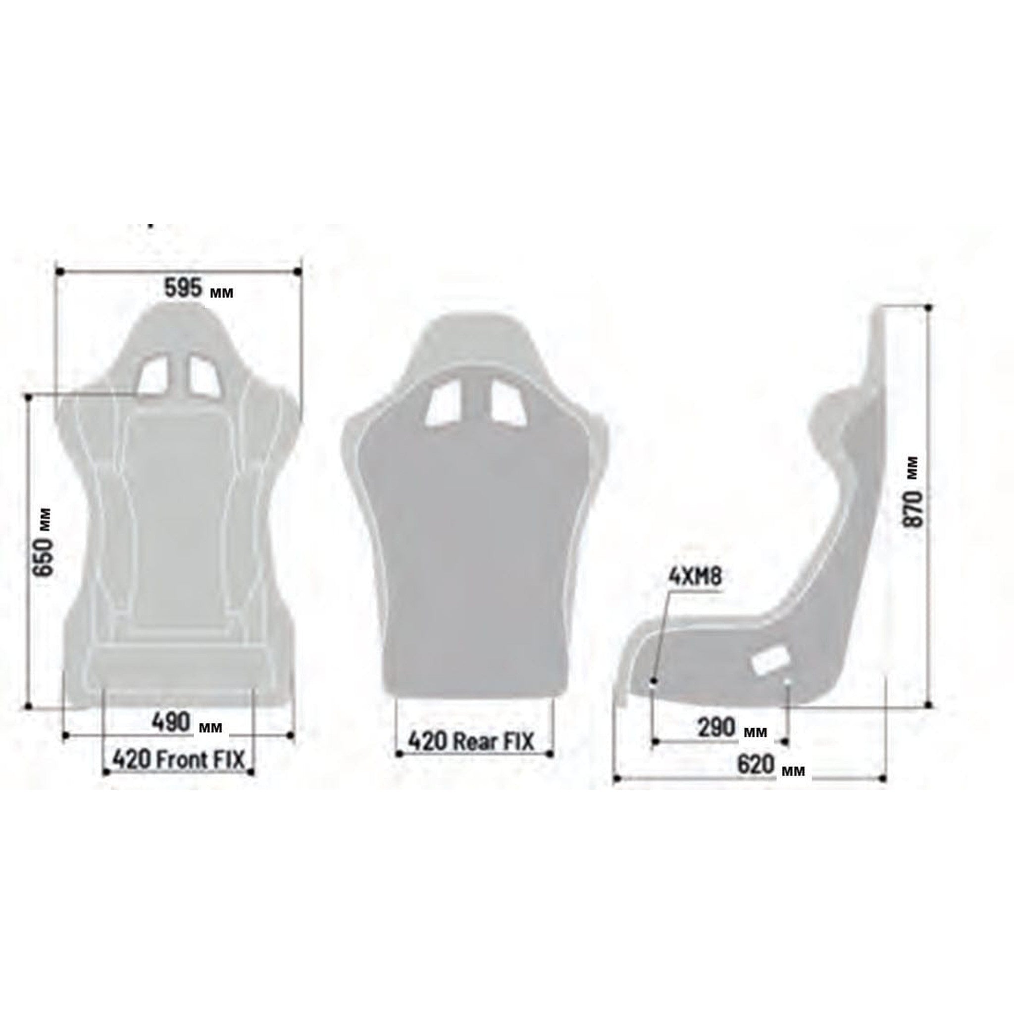 Sparco Seat Competition Grid Q Black Cloth | 008009RNR