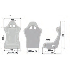 Sparco Seat Competition Grid Q Black Cloth | 008009RNR