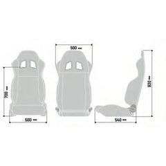 Sparco Seat R100 Black / Red Fabric | 009014NRRS