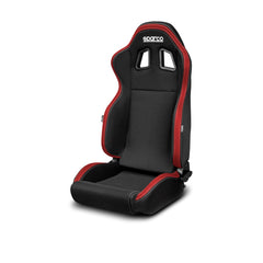 Sparco Seat R100 Black / Red Fabric | 009014NRRS