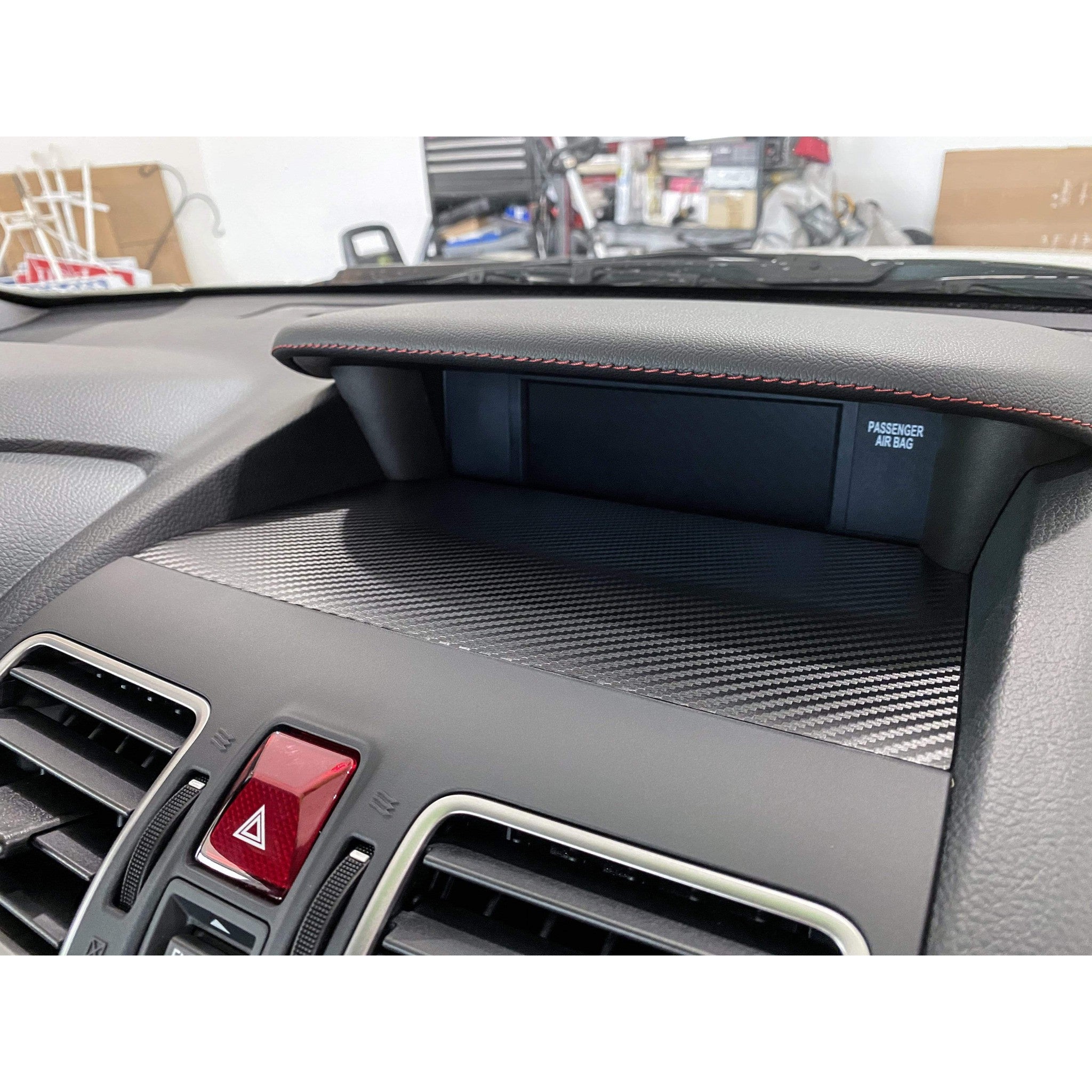 Sticker Fab 3D Carbon Center Instrument Panel Dash Trim Subaru WRX / STI 2015-2021