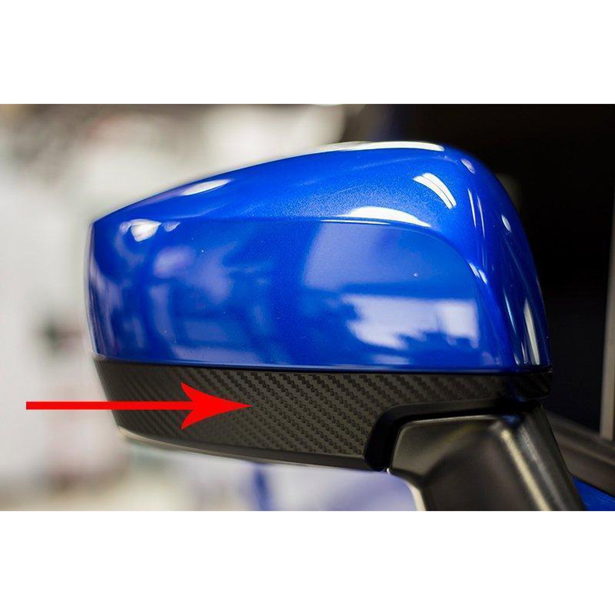 Sticker Fab 3D Carbon Fiber Mirror Overlay (Pair) WRX / STI 2015-2021