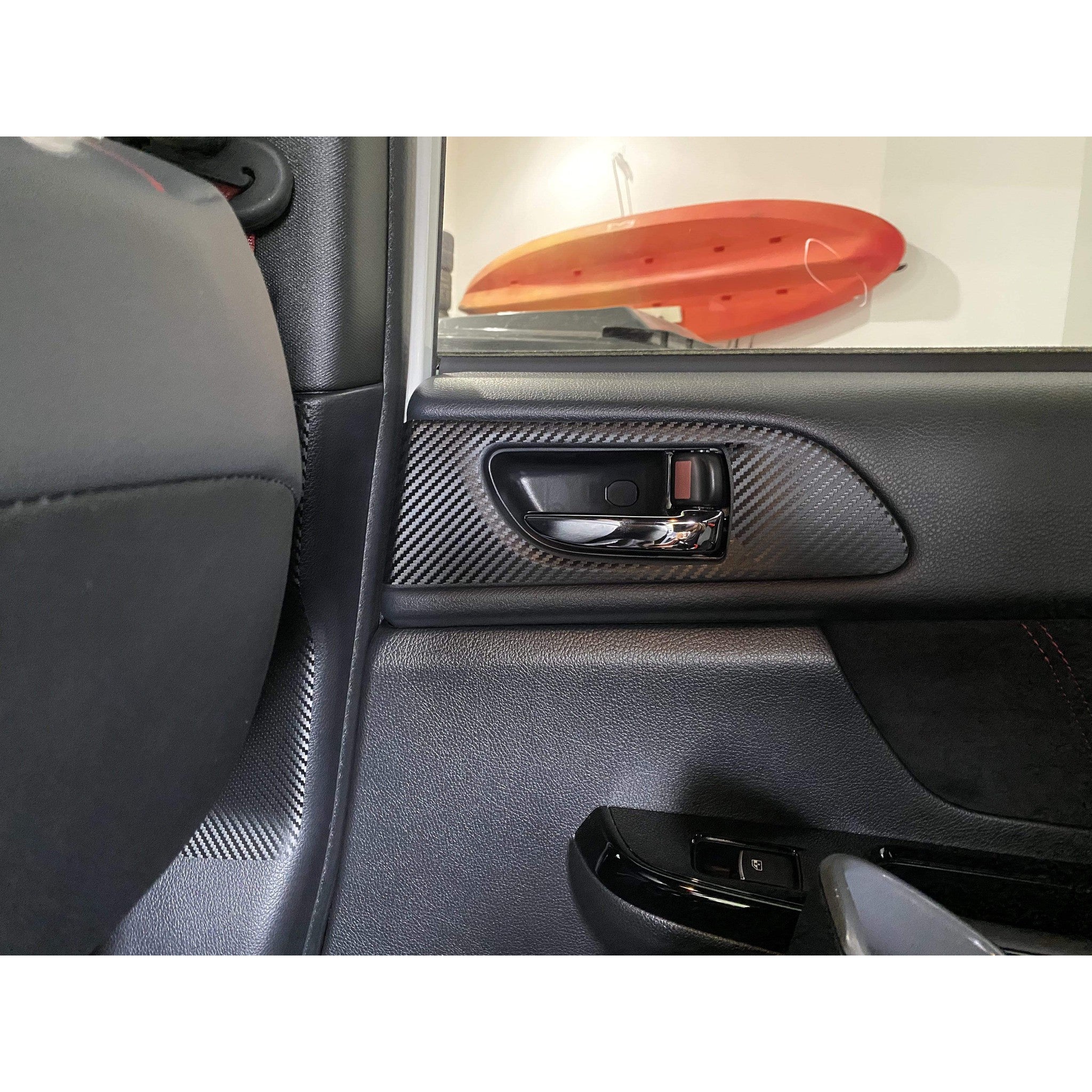 Sticker Fab 3D Carbon Interior Door Handle Trim Overlays Subaru WRX / STI 2015-2021