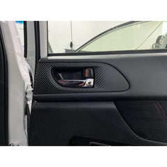 Sticker Fab 3D Carbon Interior Door Handle Trim Overlays Subaru WRX / STI 2015-2021