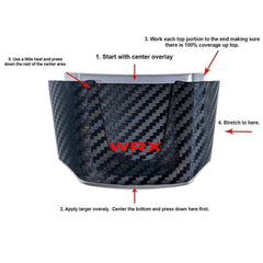 Sticker Fab 3D Carbon WRX V2 Steering Wheel Lower Overlay - 2015-2021 WRX