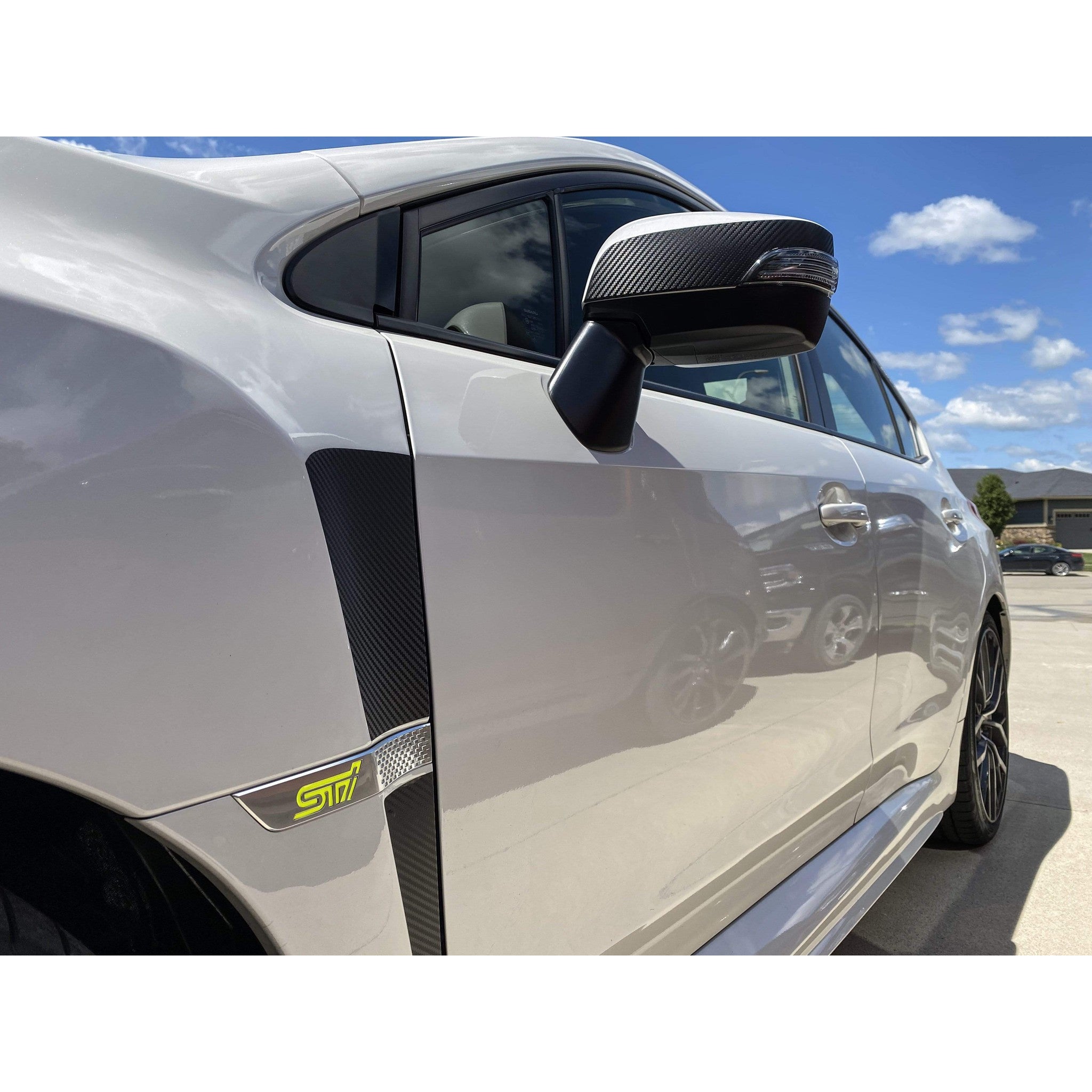 Sticker Fab Fender Emblem Inserts for "STI" Subaru STI 2015-2021
