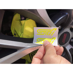 Sticker Fab Fender Emblem Inserts for "STI" Subaru STI 2015-2021
