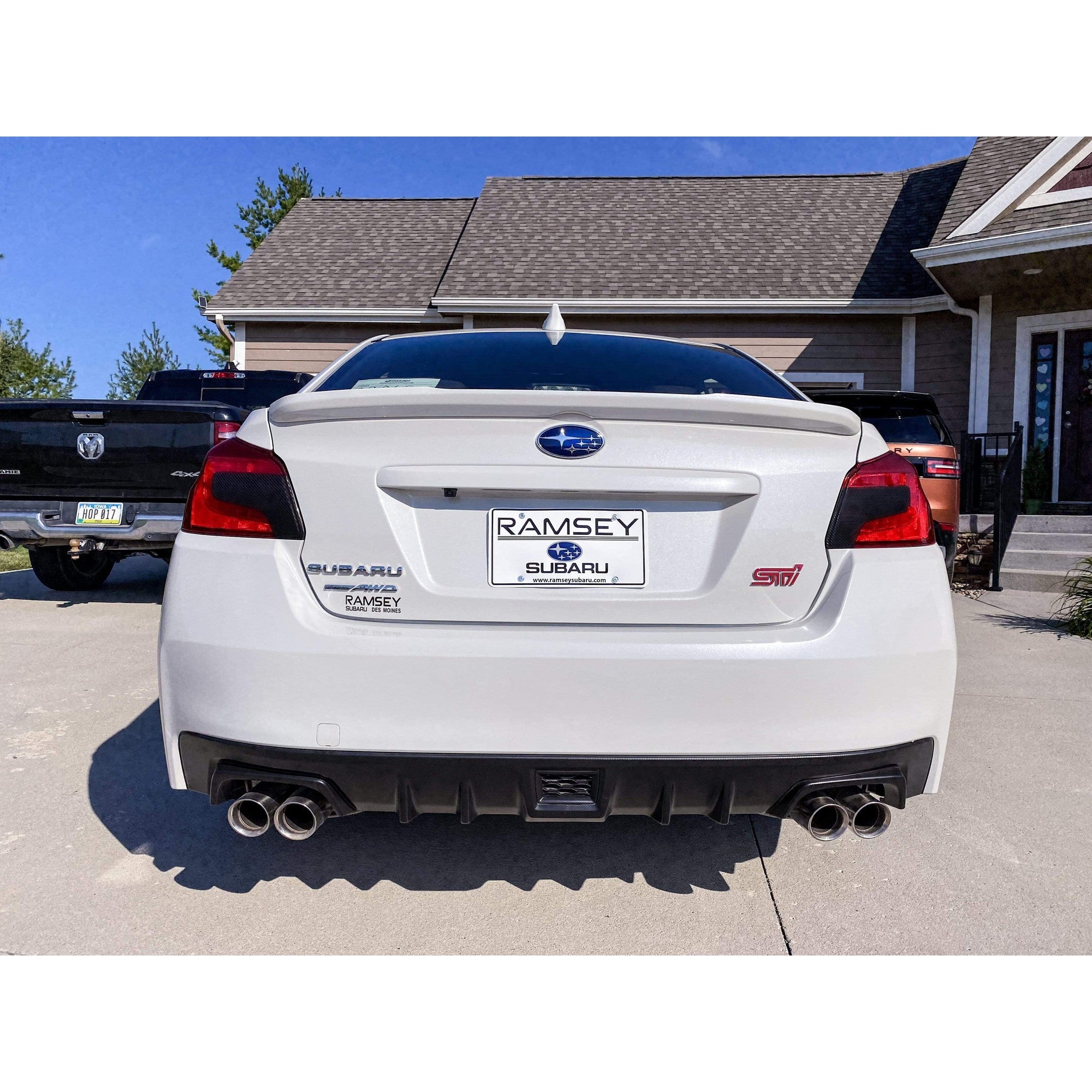 Sticker Fab Special Edition Dark Smoke Carbon Fiber Tail Light Overlays Subaru WRX / STI 2015-2021