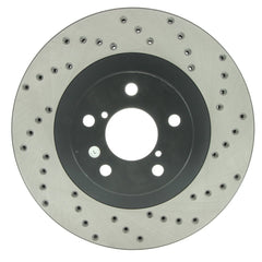 StopTech Sport Drilled Brake Rotor Front Right Nissan 370z 2009-2020 / Infiniti G37 2008-2013 | 128.42100R