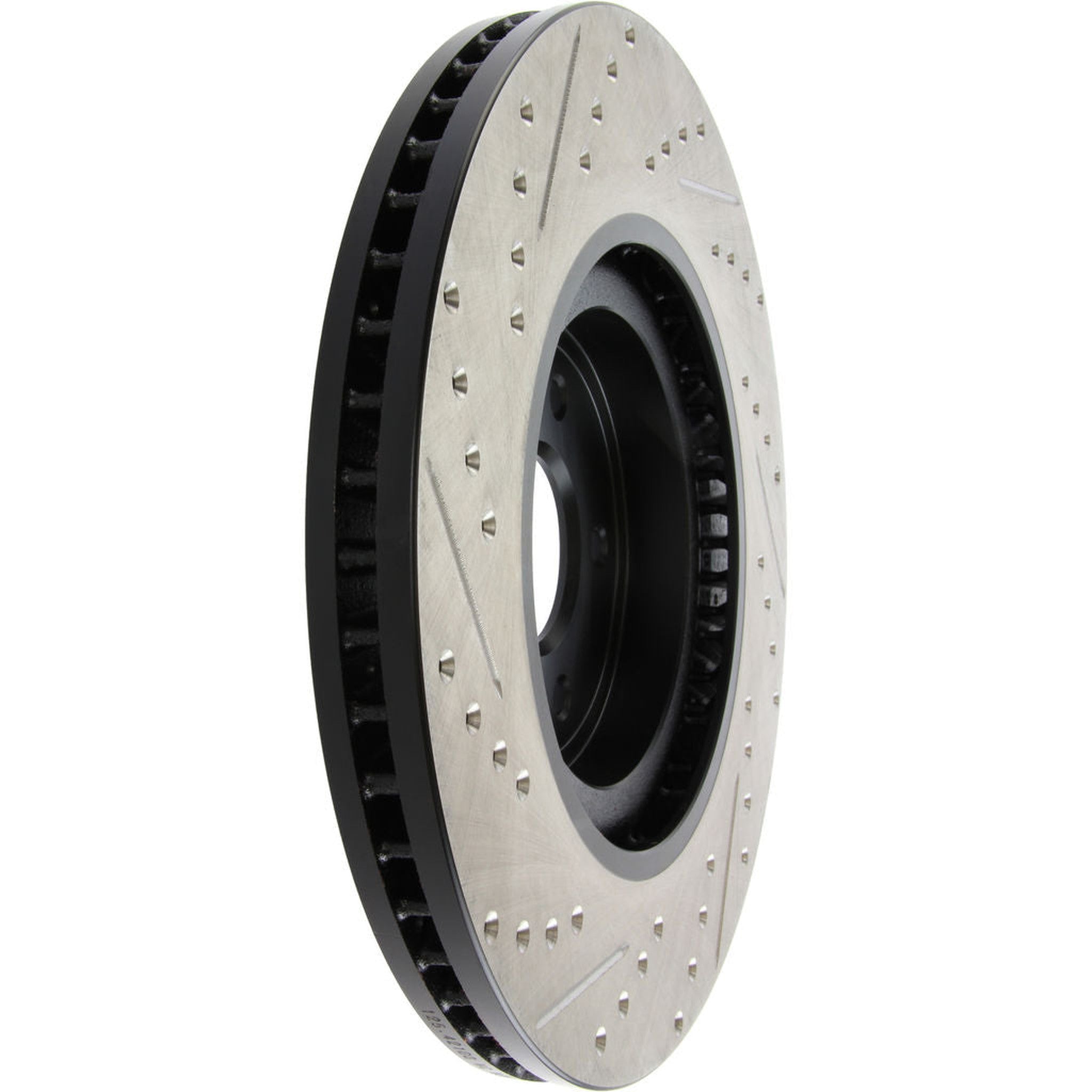 StopTech Sport Drilled + Slotted Brake Rotor Front Left Nissan 370z 2009-2020 / Infiniti G37 2008-2013 | 127.42100L