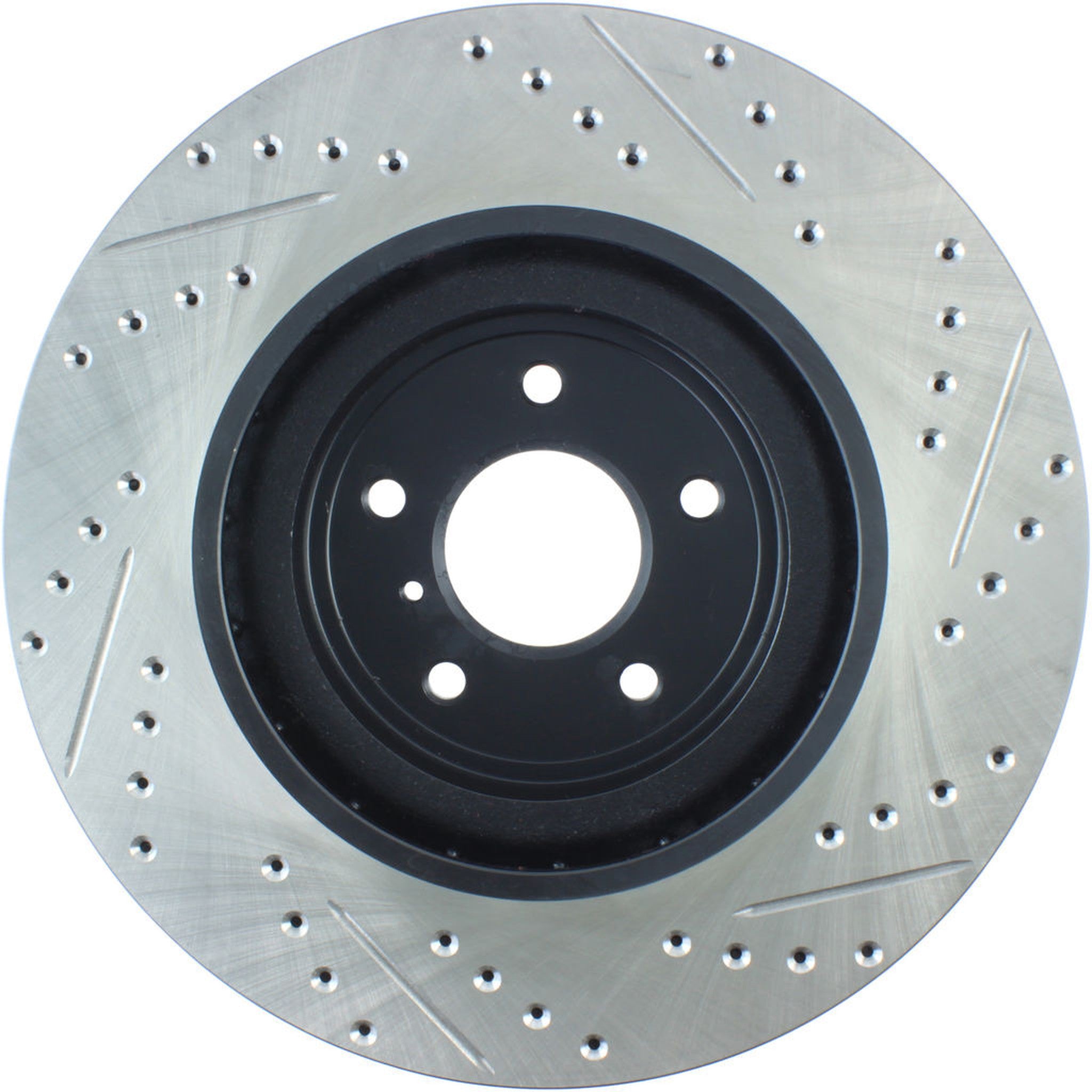 StopTech Sport Drilled + Slotted Brake Rotor Front Right Nissan 370z 2009-2020 / Infiniti G37 2008-2013 | 127.42100R