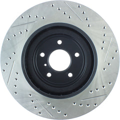 StopTech Sport Drilled + Slotted Brake Rotor Front Right Nissan 370z 2009-2020 / Infiniti G37 2008-2013 | 127.42100R